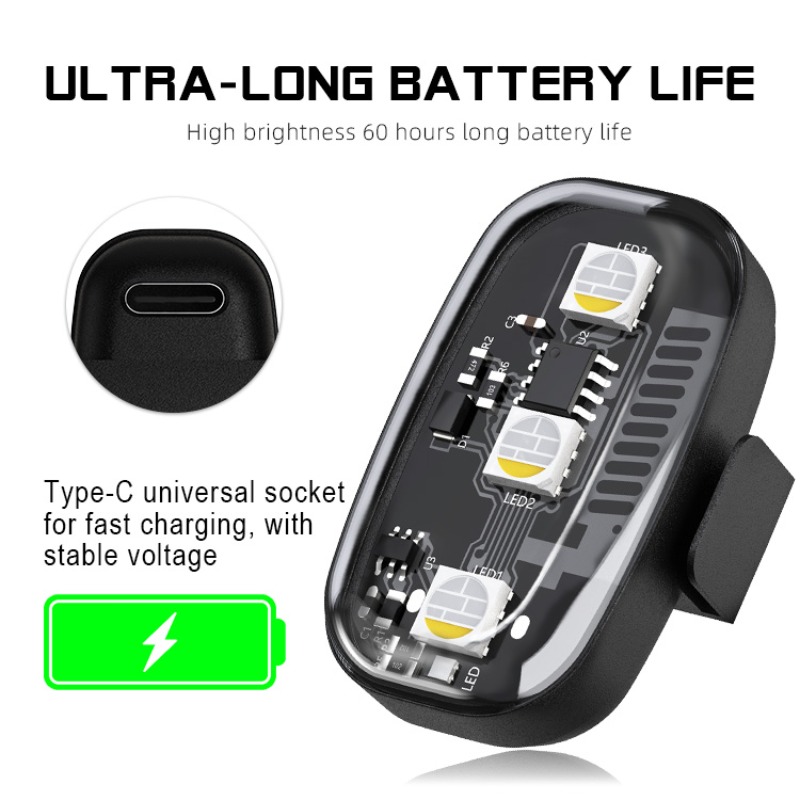 أضواء LED وامضة RGB للدراجات ا - مراجعة Drone Led Light وسعره